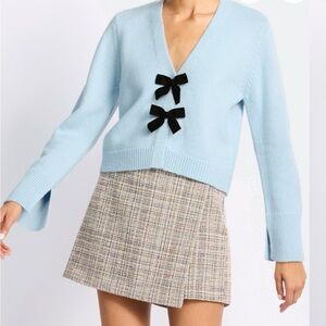 Light Blue Bow Cardigan